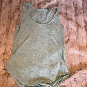 Baby blue racer back tee